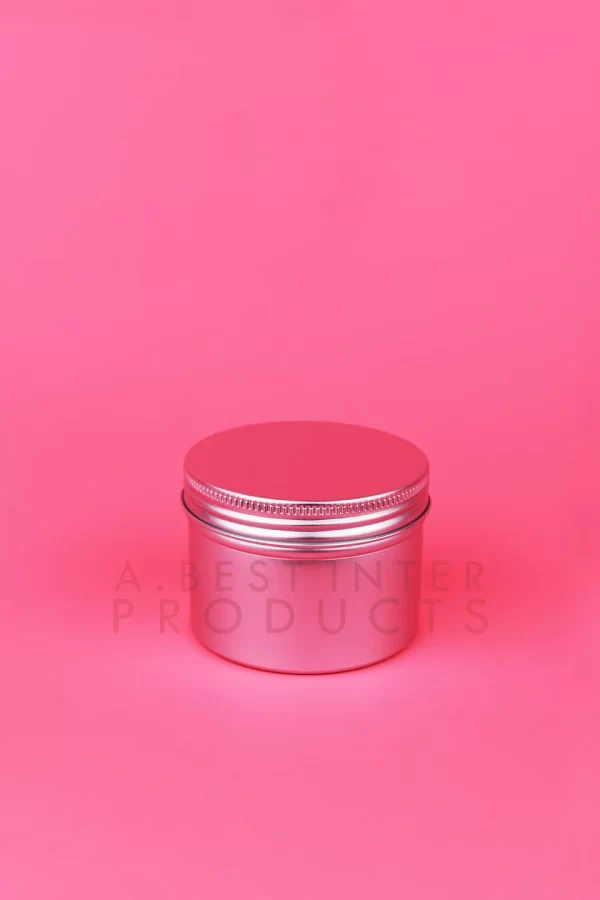 Aluminum Cosmetic Jar 120 g with Screw Cap
