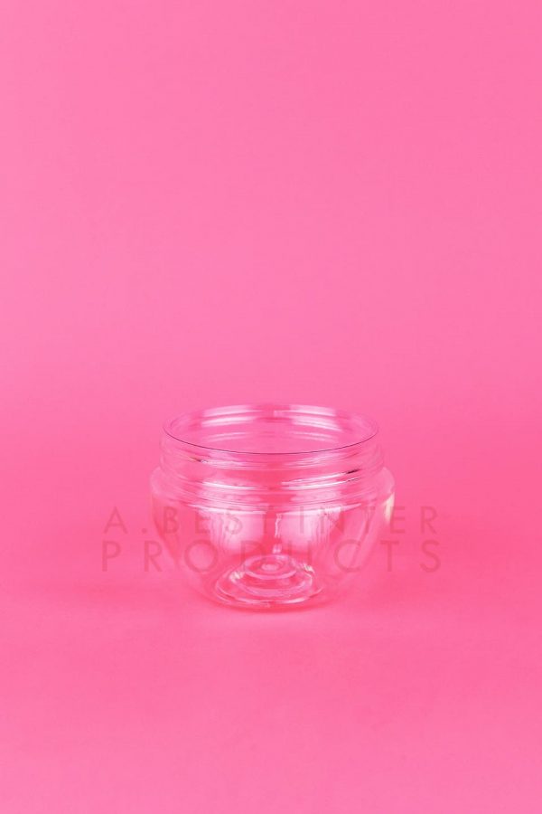 Empty Clear Gel Plastic Jar 100 g