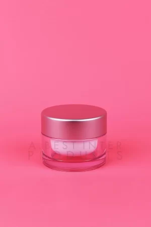 White Cream Jar 50 g with Plastic Cap