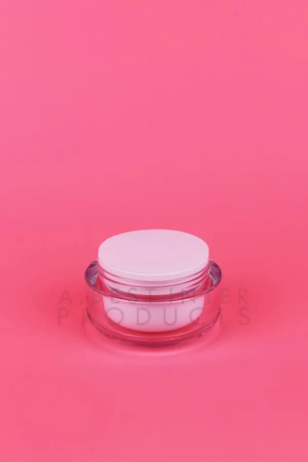 Clear Cream Jar 55 g with Plastic Cap