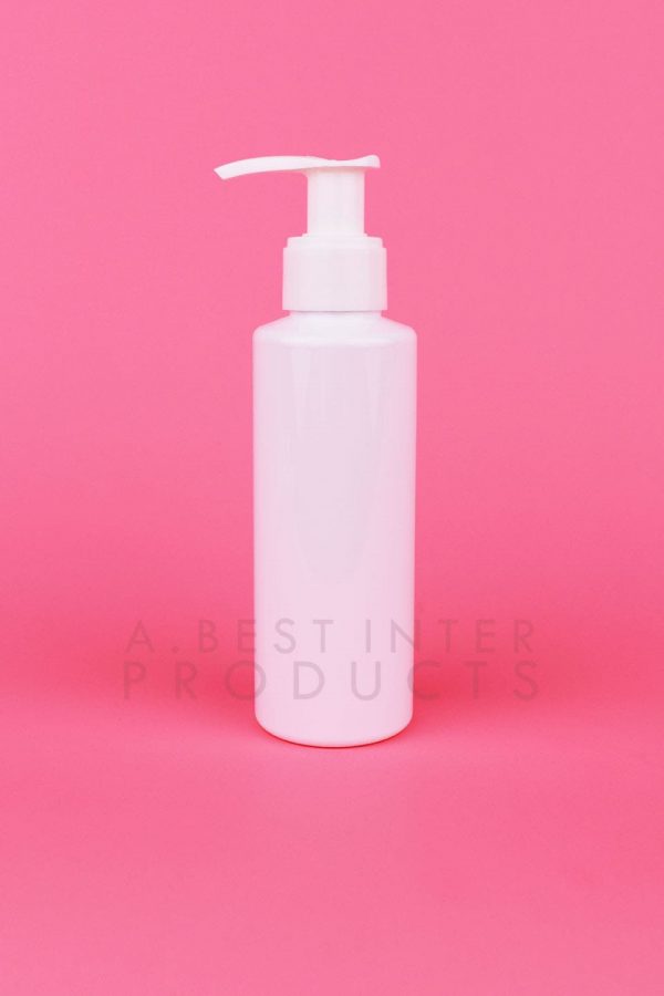 White Round Cosmetic Bottle 120 ml