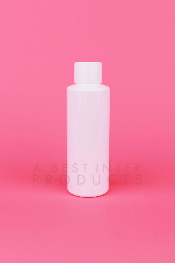 White Round Cosmetic Bottle 120 ml