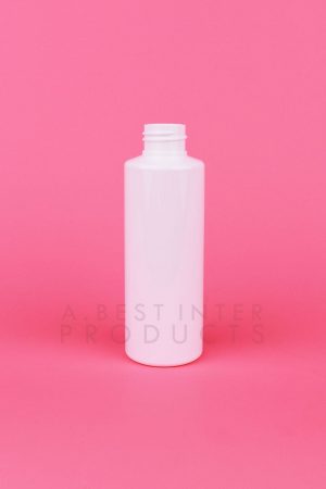 White Round Cosmetic Bottle 120 ml