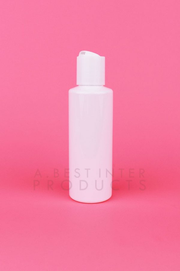 White Round Cosmetic Bottle 120 ml