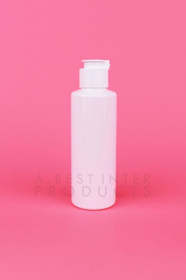 White Round Cosmetic Bottle 120 ml