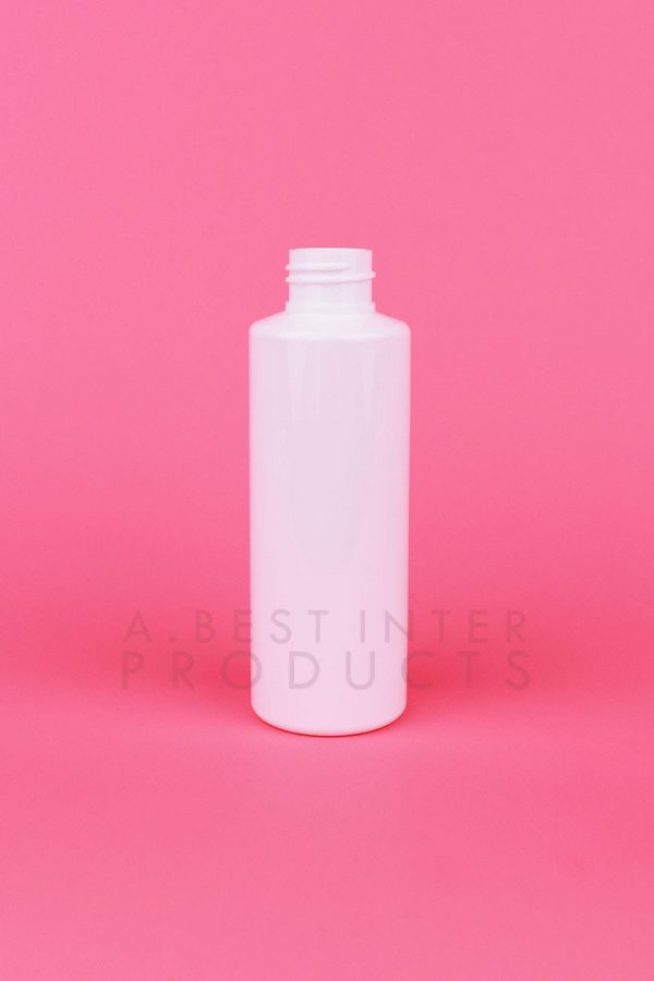 White Round Cosmetic Bottle 120 ml