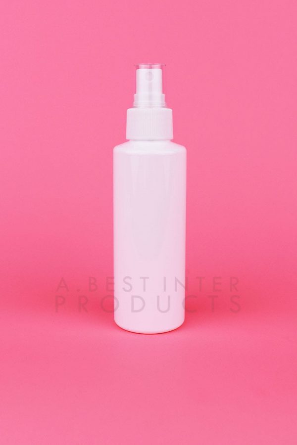 White Round Cosmetic Bottle 120 ml