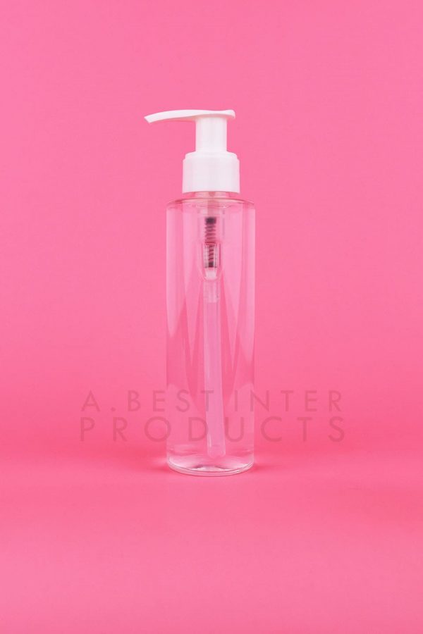 White Round Cosmetic Bottle 150 ml