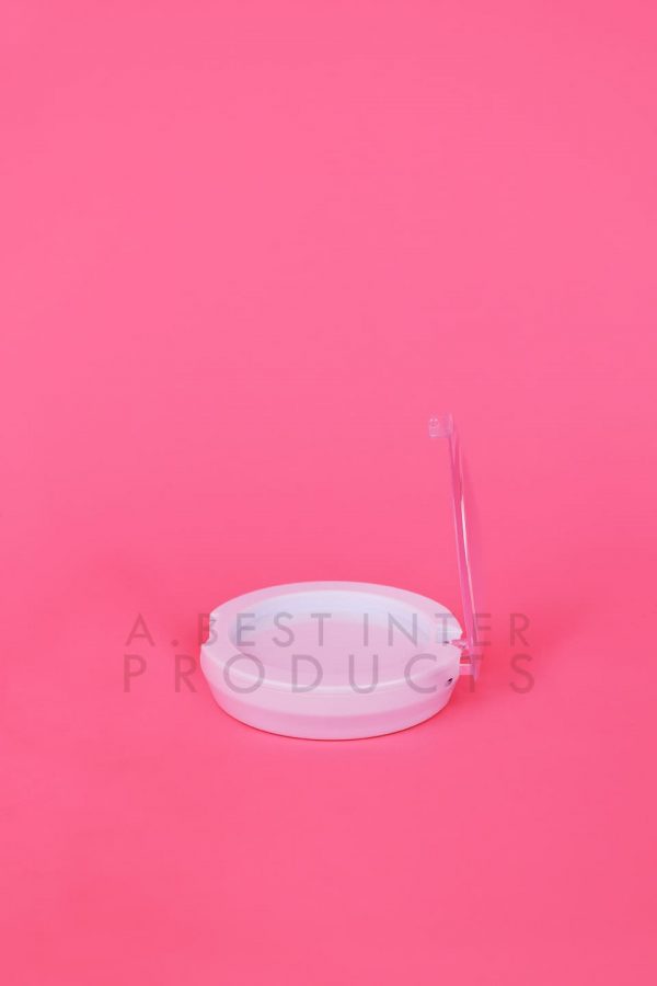 White Compact Makeup Clear Cap