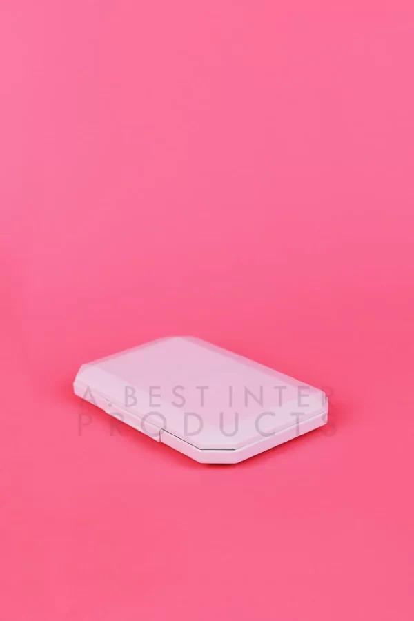 White Plastic Rectangle Cosmetic Container