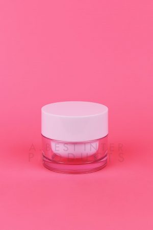 White Cream Jar 50 g with Plastic Cap