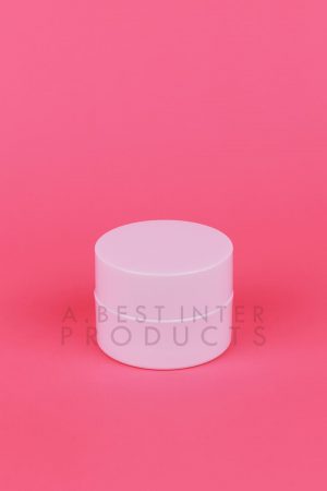 White Cream Jar 20 g with Plastic Cap