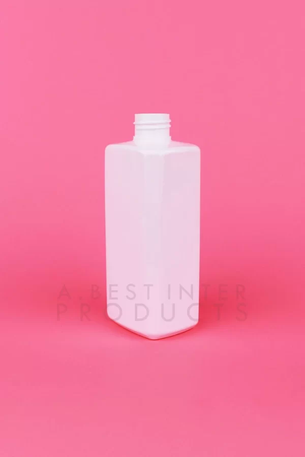 Transparent Square Cosmetic Bottle 250 ml
